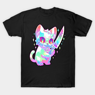 Cute Party Cat Raver EDM Festival Rave T-Shirt